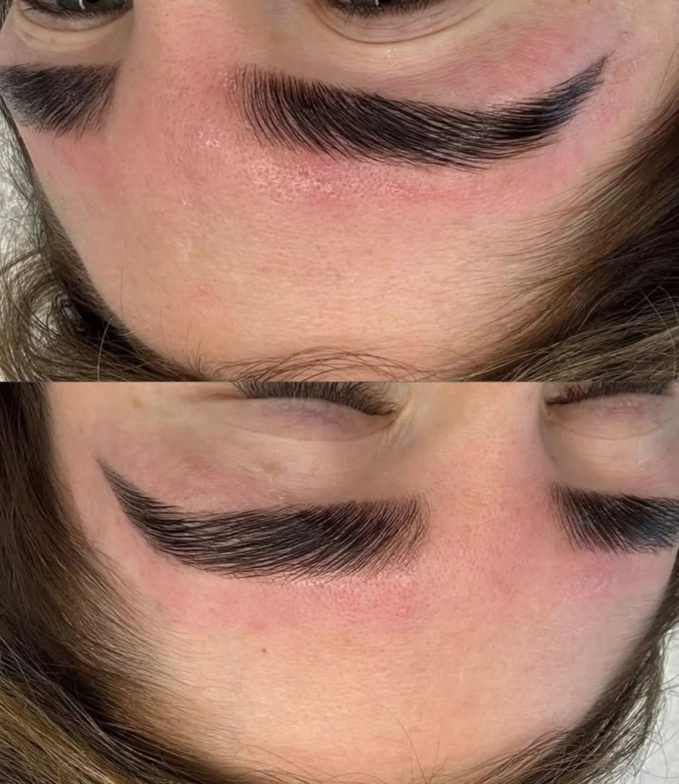 ombre brows vs traditional tattoo