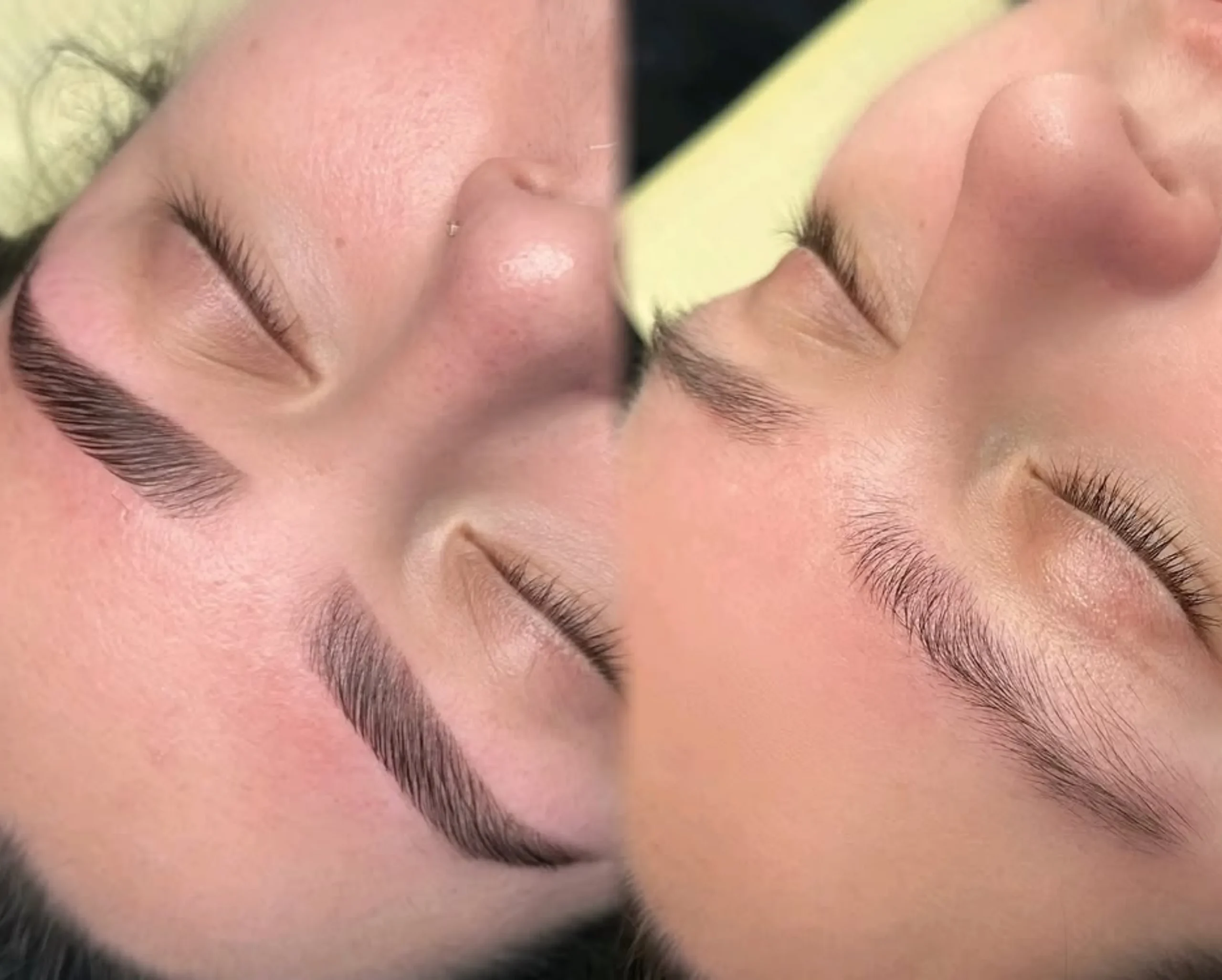 powder brows natural look
